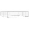 vidaXL Outdoor Dog Kennel Galvanized Steel 299.2"x299.2"x72.8"