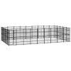 vidaXL Outdoor Dog Kennel Steel 446.4 ftÂ²