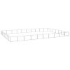 vidaXL Dog Kennel Silver 753.5 ftÂ² Steel