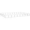 vidaXL Dog Kennel Silver 581.3 ftÂ² Steel