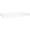 vidaXL Dog Kennel Silver 538.2 ftÂ² Steel