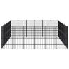 vidaXL Outdoor Dog Kennel Steel 476.2 ftÂ²