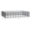 vidaXL Outdoor Dog Kennel Steel 694.4 ftÂ²