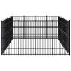 vidaXL Outdoor Dog Kennel Steel 277.7 ftÂ²