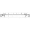 vidaXL Dog Kennel Black 678.1 ftÂ² Steel
