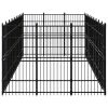 vidaXL Outdoor Dog Kennel Steel 267.8 ftÂ²