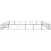 vidaXL Dog Kennel Black 516.7 ftÂ² Steel