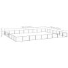 vidaXL Dog Kennel Black 678.1 ftÂ² Steel