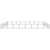 vidaXL Dog Kennel Black 516.7 ftÂ² Steel