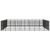 vidaXL Outdoor Dog Kennel Steel 892.8 ftÂ²