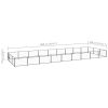 vidaXL Dog Kennel Black 290.6 ftÂ² Steel