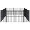 vidaXL Outdoor Dog Kennel Steel 496 ftÂ²