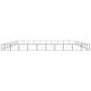 vidaXL Dog Kennel Black 1076.4 ftÂ² Steel
