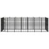vidaXL Outdoor Dog Kennel Steel 208.3 ftÂ²