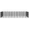 vidaXL Outdoor Dog Kennel Steel 496 ftÂ²