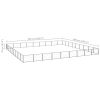 vidaXL Dog Kennel Black 871.9 ftÂ² Steel