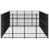 vidaXL Outdoor Dog Kennel Steel 317.4 ftÂ²