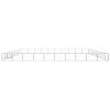 vidaXL Dog Kennel Silver 1076.4 ftÂ² Steel