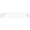 vidaXL Dog Kennel Silver 527.4 ftÂ² Steel