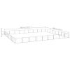 vidaXL Dog Kennel Silver 775 ftÂ² Steel
