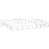 vidaXL Dog Kennel Silver 602.8 ftÂ² Steel
