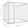 vidaXL Outdoor Dog Kennel 76"x76"x72.8"