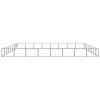 vidaXL Dog Kennel Black 688.9 ftÂ² Steel