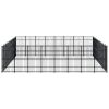 vidaXL Outdoor Dog Kennel Steel 714.3 ftÂ²