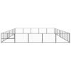 vidaXL Dog Kennel Black 484.4 ftÂ² Steel