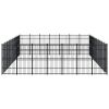 vidaXL Outdoor Dog Kennel Steel 694.4 ftÂ²