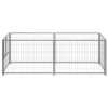 vidaXL Dog Kennel Silver 78.7"x39.4"x27.6" Steel