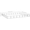 vidaXL Dog Kennel Black 602.8 ftÂ² Steel