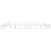 vidaXL Dog Kennel Silver 968.8 ftÂ² Steel