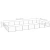 vidaXL Dog Kennel Silver 301.4 ftÂ² Steel