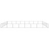 vidaXL Dog Kennel Silver 516.7 ftÂ² Steel