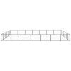 vidaXL Dog Kennel Black 452.1 ftÂ² Steel