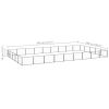 vidaXL Dog Kennel Black 484.4 ftÂ² Steel