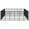vidaXL Outdoor Dog Kennel Steel 535.7 ftÂ²