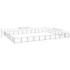 vidaXL Dog Kennel Black 861.1 ftÂ² Steel