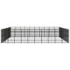 vidaXL Outdoor Dog Kennel Steel 992 ftÂ²
