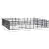 vidaXL Outdoor Dog Kennel Steel 892.8 ftÂ²