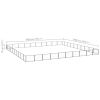 vidaXL Dog Kennel Black 1076.4 ftÂ² Steel