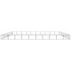 vidaXL Dog Kennel Black 968.8 ftÂ² Steel