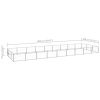 vidaXL Dog Kennel Silver 290.6 ftÂ² Steel