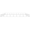 vidaXL Dog Kennel Silver 775 ftÂ² Steel