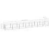 vidaXL Dog Kennel Silver 75.3 ftÂ² Steel