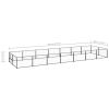 vidaXL Dog Kennel Black 150.7 ftÂ² Steel