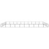 vidaXL Dog Kennel Black 538.2 ftÂ² Steel