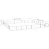vidaXL Dog Kennel Silver 688.9 ftÂ² Steel