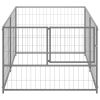 vidaXL Dog Kennel Silver 78.7"x39.4"x27.6" Steel